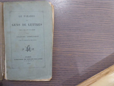 LE PARADIS des GENS DE LETTRES selon qui a été vu et entendu.