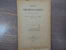 Revue Archéologique. La Patine du Bronze Antique.. BERTRAND Alex. - PERROT G - VILLENOISY F. ( De )