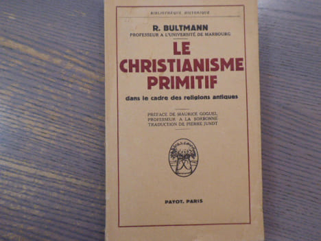 Le Christianisme Primitif dans le cadre des religions antiques.. BULTMANN R.