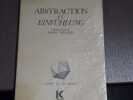 Abstraction et EINFUHLUNG.. WORRINGER Wilhelm