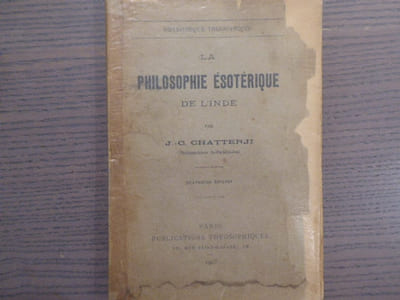 La PHILOSOPHIE Esotérique de l'Inde.