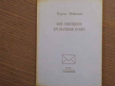Des critiques en Matière d'Art.