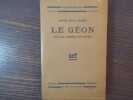 Le GEON ou La Terre Vivante.. JAWORSKI Hélan ( Dr )