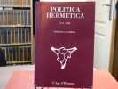 POLITICA HERMETICA. N°9 - 1995. Esotérisme et socialisme.. POLITICA HERMETICA