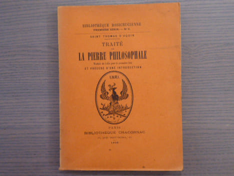 Traité de LA PIERRE PHILOSOPHALE.. SAINT THOMAS D'AQUIN