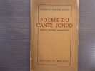 Poeme du Cante Jondo.. GARCIA LORCA Federico