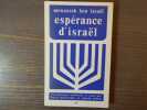 Espérance d'Israel.. BEN ISRAEL Menasseh