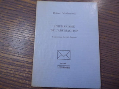 L'Humanisme de l'Abstraction.