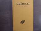 JAMBLIQUE. Les Mystères d'Egypte.. JAMBLIQUE - PLACES Edouard ( Des )