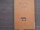 PLAUTE. Tome III. CISTELLARIA - CVRCVLIO - EPIDICVS.. PLAUTE