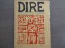 DIRE. Revue Européenne de Poésie. N° 10 - 11 automne hiver 1969-70.. VODAINE Jean