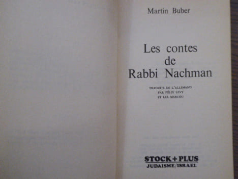 Les contes de Rabbi Nachman.. BUBER Martin