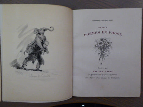 Petits poèmes en prose.. BAUDELAIRE Charles - LALAU Maurice