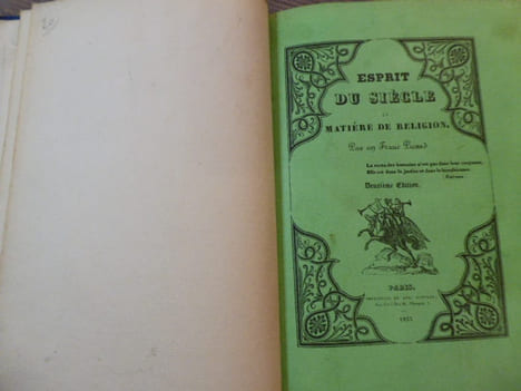 ESPRIT DU SIECLE en matière de religion par un Franc Picard.. ESPRIT DU SIECLE