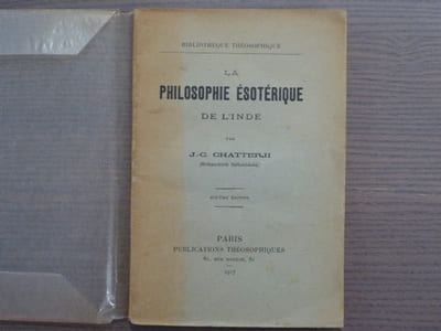 La philosophie ésotérique de l'Inde.