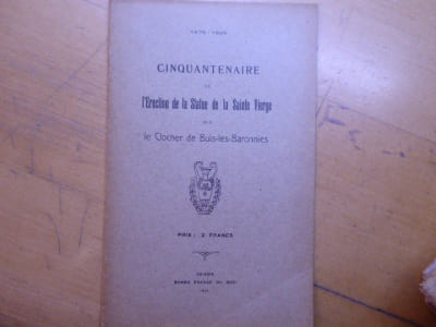 1875-1925 Cinquantenaire de l'Erection de la Statue de la Sainte Vierge sur le Clocher de Buis-les-Baronnies.