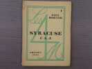 SYRACUSE U.S.A.. MORAND Paul