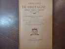 ANNUAIRE DE BRETAGNE Historique, Littéraire et Scientifique pour l'année 1897.. KERVILER René Et SEBILLOT Paul