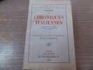 Chroniques Italiennes - L'Abbesse de Castro VITTORIA ACCORAMBONI LES CENCI. I - Etablissement du texte et pr&eacute;face par Henri Martineau.. STENDHAL