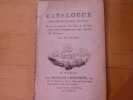 Catalogue des principaux outils  avec un aper&ccedil;u des Prix de chacun  dont partie d'accord avec notre manuel du Tourneur, qui se vendent chez le Sieur ...