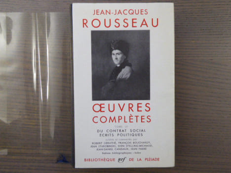 OEUVRES COMPLETES. Tome III. Du contrat social. Ecrits politiques.. ROUSSEAU Jean-Jacques