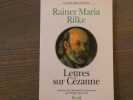 Lettres sur C&eacute;zanne.. RILKE Rainer Maria
