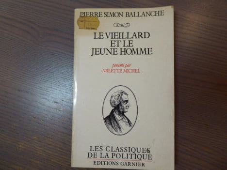 Le Vieillard et le Jeune Homme.. BALLANCHE Pierre Simon