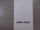 Quotidiennet&eacute;. Po&egrave;mes. PLEIN CHANT N&deg; 15.. BOURGEOIS Charles