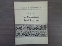 IN MEMORIAM René GUENON. Cahiers de l'Unicorne - 9.