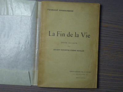 LA FIN DE LA VIE. Etude critique sur dix-sept statuettes d'Henri BOUILLON.