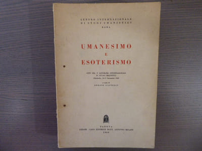UMANESIMO E ESOTERISMO.