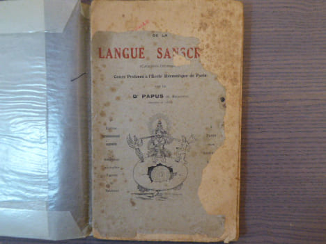 Premiers éléments de lecture de la langue sanscrite ( Caractères Devanagari ). Cours professé à l'Ecole Hermétique de Paris.. PAPUS ( Dr Gérard ...