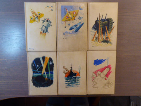 LA GUERRE PROCHAINE ( Série complète ) - L'HEROÏQUE AVENTURE ( Série complète ). 30 ouvrages reliés en 6 volumes.. POUVOURVILLE Albert ( De ) - ...