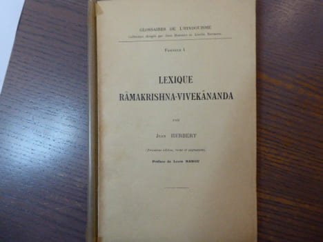 Lexique RAMAKRISHNA-VIVEKANANDA.. HERBERT Jean