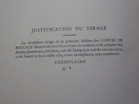 Les Contes. Decameron. Les cinq dernières journées.. BOCCACE - BRUNELLESCHI