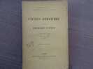 Etudes d'Histoire et de Théologie Positive. La Discipline de l'Arcane - Les origines de la Pénitence - La hiérarchie primitive - l'Agape.. BATIFFOL ...