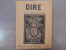 DIRE. Revue Europ&eacute;enne de Po&eacute;sie. N&deg; 30, Hiver 1980.. VODAINE Jean