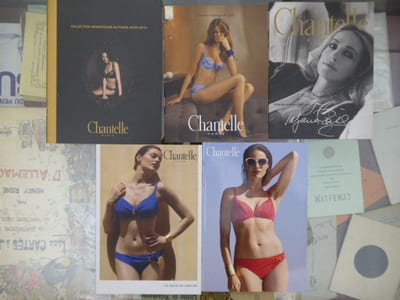 CHANTELLE. 5 catalogues de lingerie féminine.