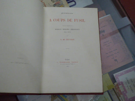 a coups de fusil. Ouvrage illustré de trente dessins originaux hors texte par A. DE NEUVILLE.. QUATRELLES - MARIUS MICHEL