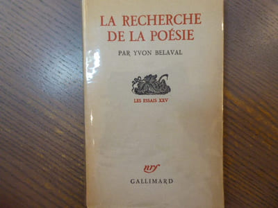 La recherche de la Poésie.