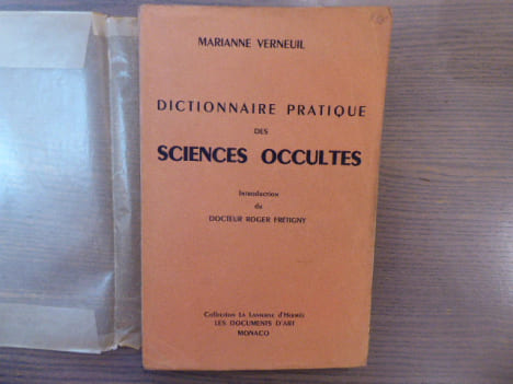DICTIONNAIRE PRATIQUE des SCIENCES OCCULTES.. VERNEUIL Marianne