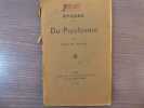 ETUDES - Du Psychisme.. REVEL Gaston