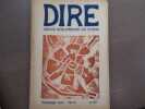 DIRE. Revue Européenne de Poésie. N° 12 - 1970.. VODAINE Jean