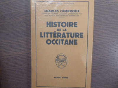 Histoire de la Littérature Occitane.