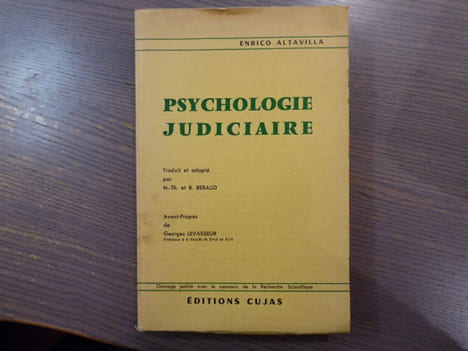 Psychologie Judiciaire.. ALTAVILLA Enrico