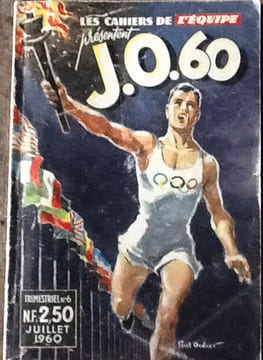LES CAHIERS DE L'EQUIPE - J.O. 60
- N°6 - juillet 1960 / Athletisme : records du monde et de France - qu'est ce qui fait courir Mimoun? / la ...