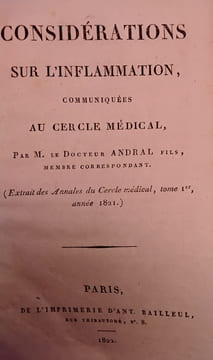 considerations sur l'inflammation . docteur Andral