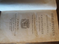 Philippiques de demosthene et catilinaires
