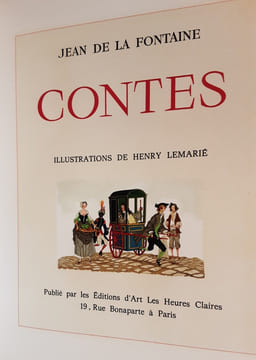 contes illustrations de H.Lemarie. La fontaine illustre par Lemarie