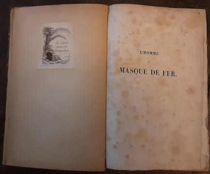 L’homme au masque de fer. Jacob paul